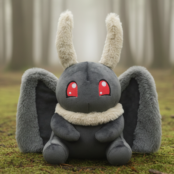Motthew the Mothman Plush + Holo Promo Card Now Available for Pre-Order!