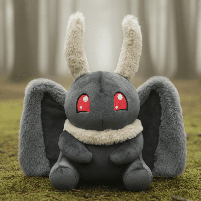 Motthew the Mothman Plush + Holo Promo Card Now Available for Pre-Order! - TOTYM